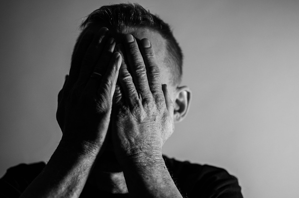 stressed man